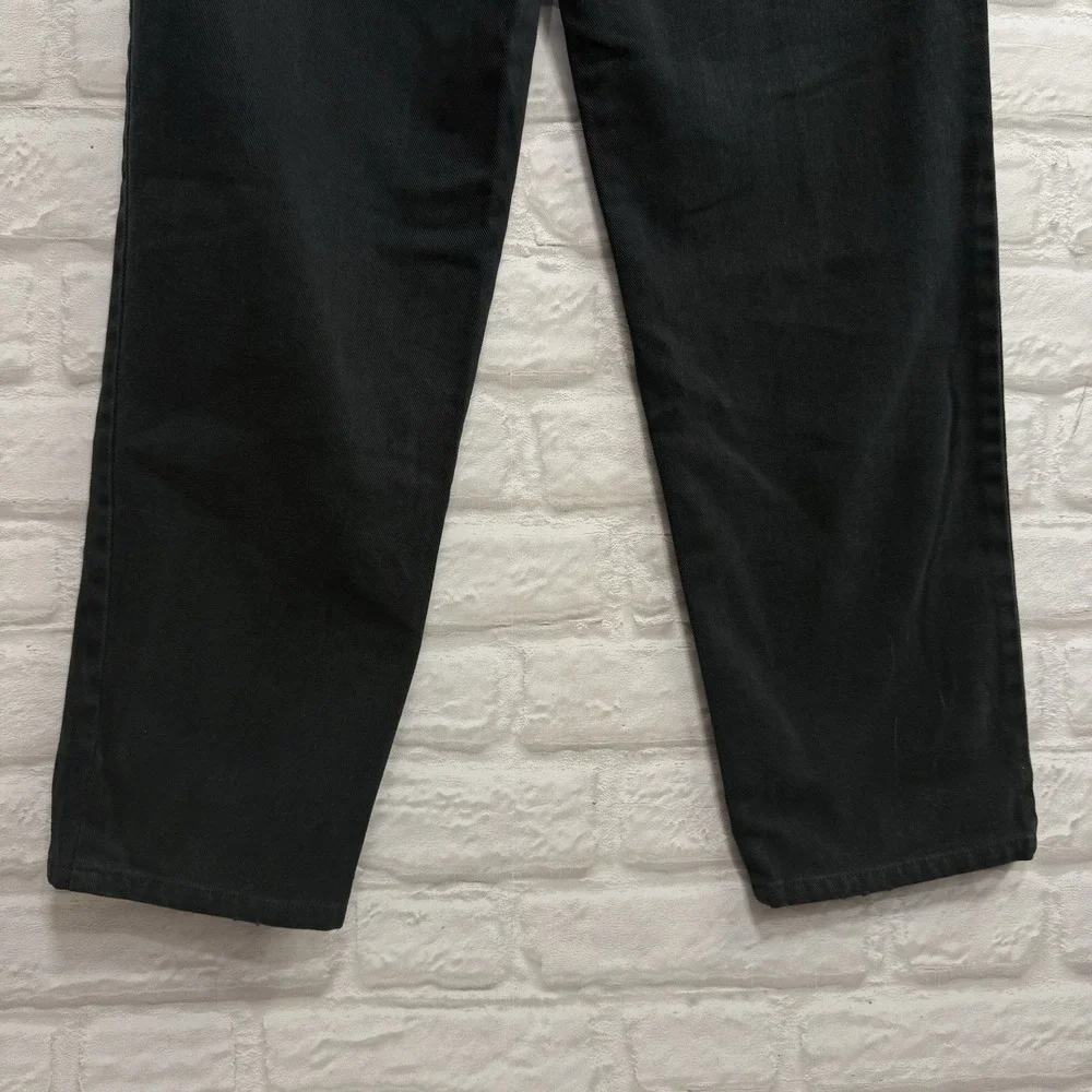 Lauren Ralph Lauren‎ Woman Black High Rise Straight Leg Boyfriend Jeans Sz 8 Y2K